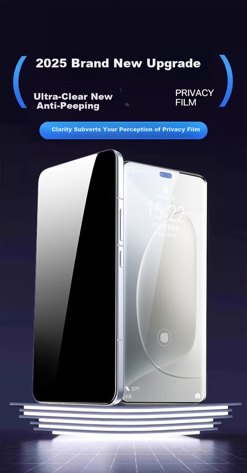 DIVI [2-Pack] Privacy Screen Protector for Huawei Nova 14 Ultra, Hydrogel Film, Full Coverage Curved Screen, HD Anti-Fingerprint Protective Film, Anti-Peeping 1