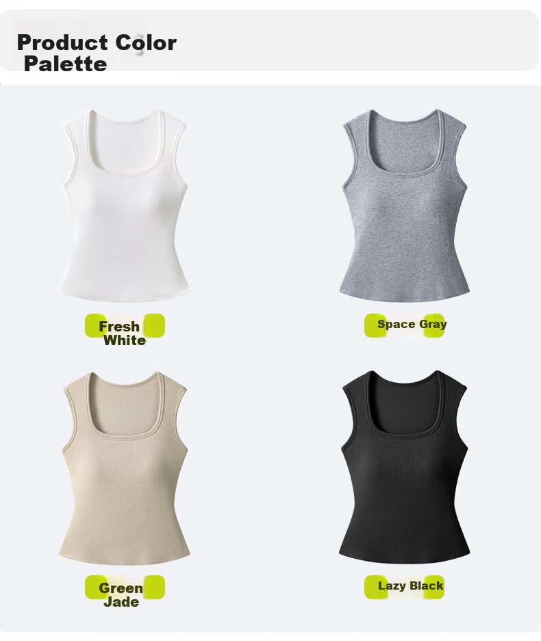 Ordifen Women's Camisole Tank Top, No Bra Needed, One-Piece Undershirt, Conceals Side Boob, Prevents Wardrobe Malfunction, 7A Antibacterial Inner Layer, 2025 New Style 17