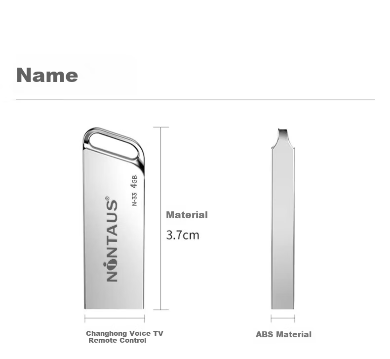 NINTAUS 64GB USB2.0 Flash Drive N-33 Silver Metal Office Business Proposal Thumb Drive for Phone And Computer, Car Mini USB Drive 12