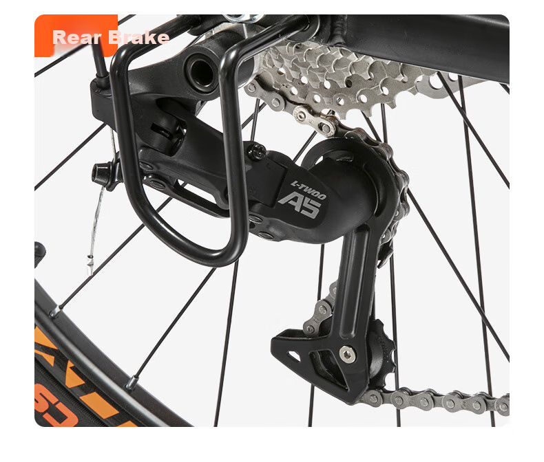 BATTLE Mountain Bike, 26-Inch Aluminum Alloy Frame, 27-Speed, Oil Disc Brakes, Unisex Adult City Bicycle, Color-Changing Silver 8