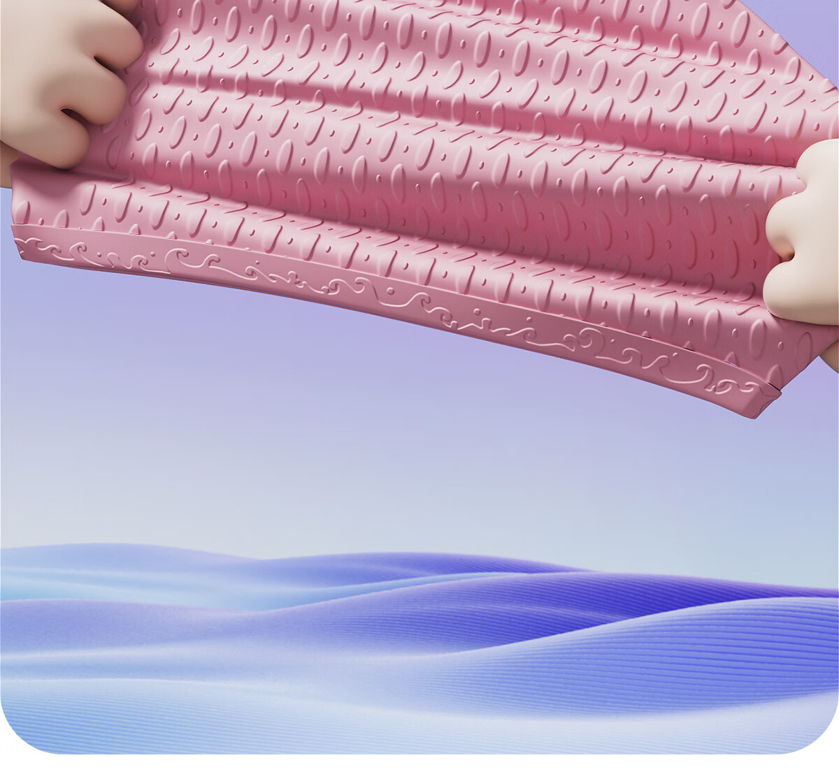 361° Children's Swim Cap, Girls' Professional Comfortable Non-Binding Silicone Particles Swimming Cap, Long Hair Baby Ear Protection Cap 5