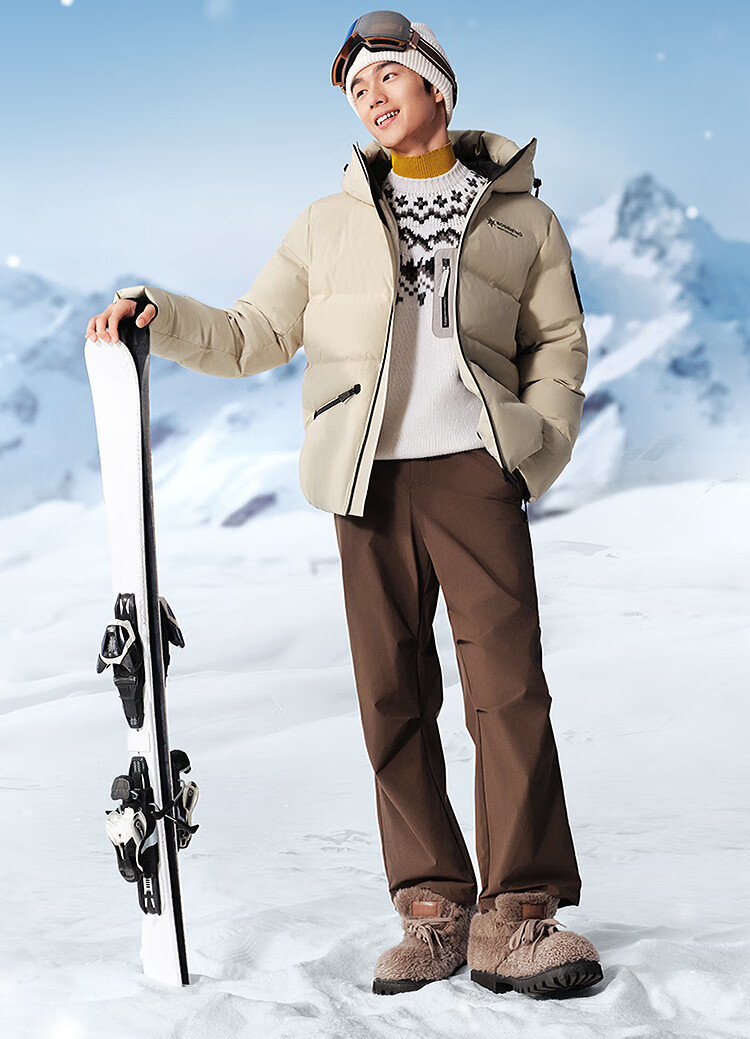BOSIDENG Off-Season Down Jacket Ice and Snow Sports Series Short Hooded 90% Down Thickened Student Puffer Coat 3