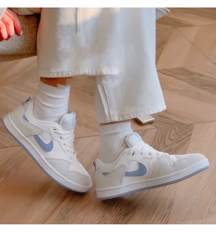 NIKE Women's Casual Shoes, NIKE SB ALLEYOOP Sneakers, CQ0369-102 White And Purple, Size 36 2