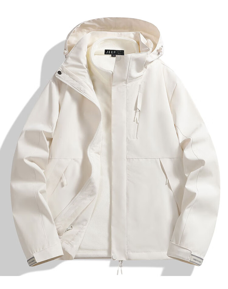 JEEP SPIRIT Unisex 3-in-1 Autumn Winter Jacket Couple's Jacket Men's Moonlight Blue 2XL 1