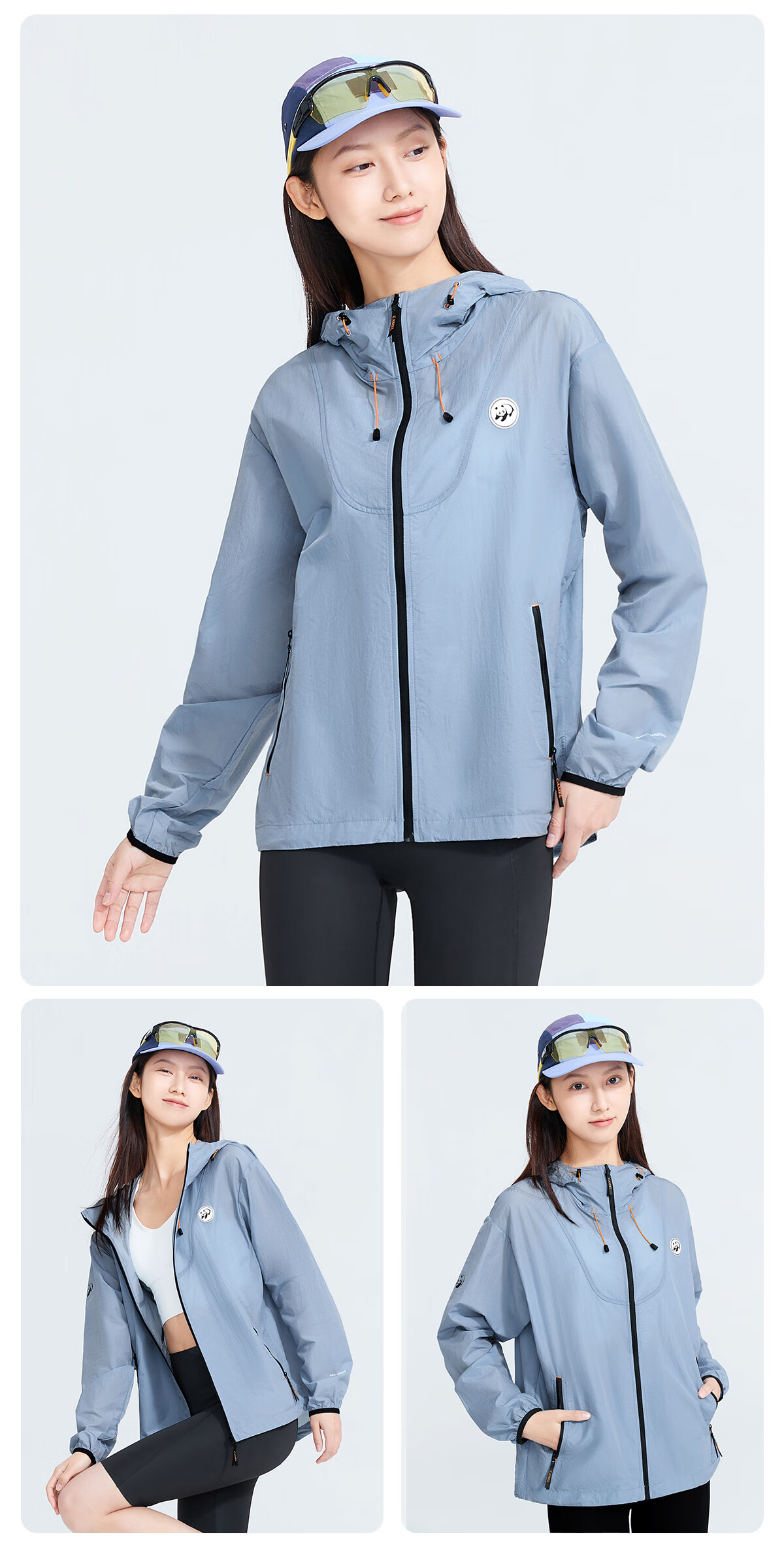 Xiongmao Luotuo Series Outdoor Sun Protection Clothing, Water-Repellent, Cool-Feeling Sun Protection Garment for Men And Women, Spring And Summer Jacket R139E,M 17