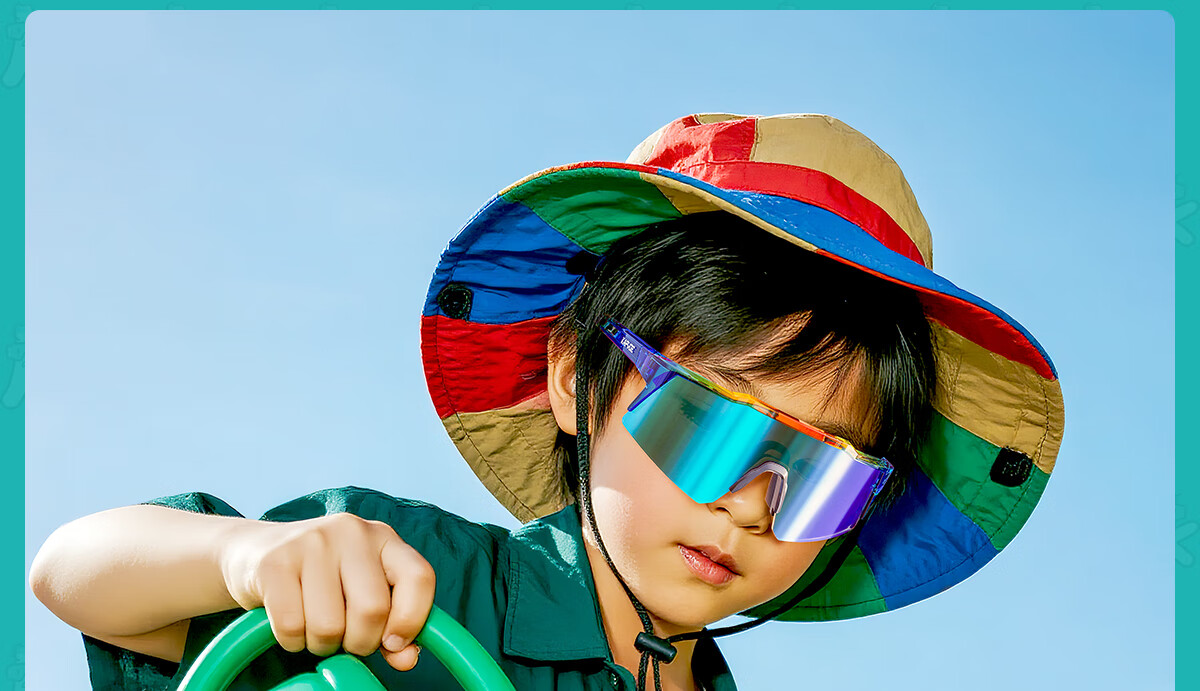 KAPVOE Kids Pilot Sports Sunglasses Running Cycling Glasses Children Speed Skating UV Protection Goggles Unisex 24