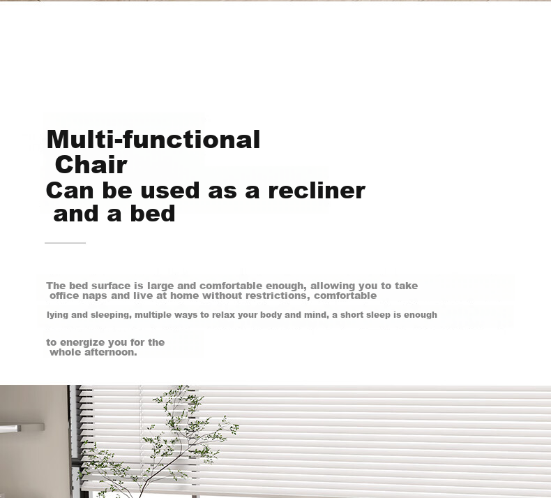 Wenna Folding Chair Bed, Office Nap Bed, Single Bed, Nap Chair, Sleeping Chair, Accompanying Care Bed, Camp Bed, Thickened Cotton Pad 3