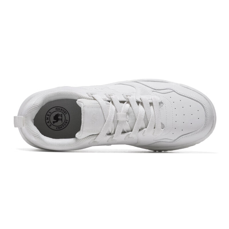 CAMEL Icebreaker 2.0 Men's Sports Shoes, Casual Wear-Resistant Low-Top Sneakers X14C09L7639S Ivory White/gray 41