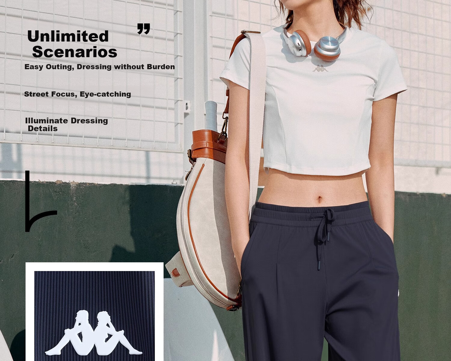 Kappa Back-To Summer 2025 New Sun Protection Sports Pants for Women, Cool-Feeling Straight-Leg Summer Trousers K0F42AK70D 12