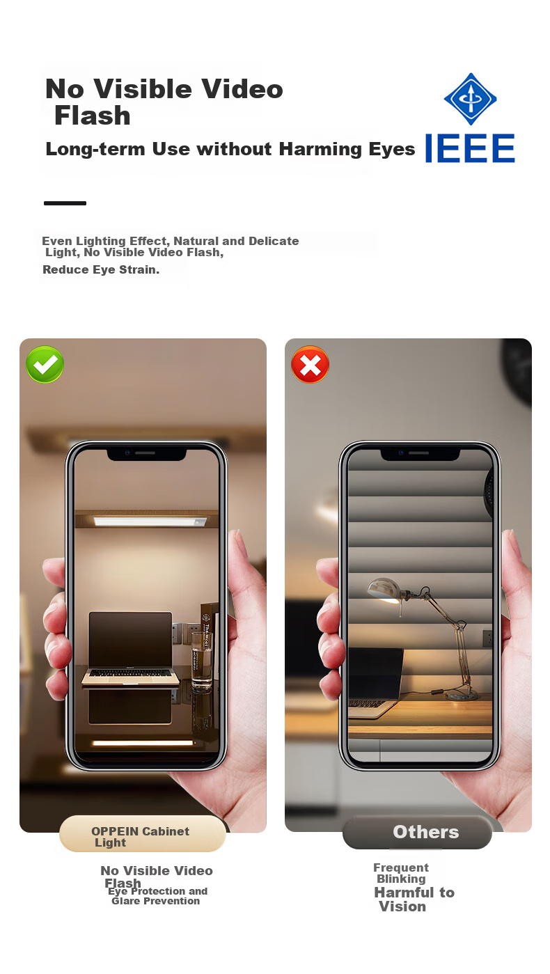 Oppein Smart Sensor Cabinet Wardrobe LED Human Motion Light Bedside Corridor Entrance Light 14