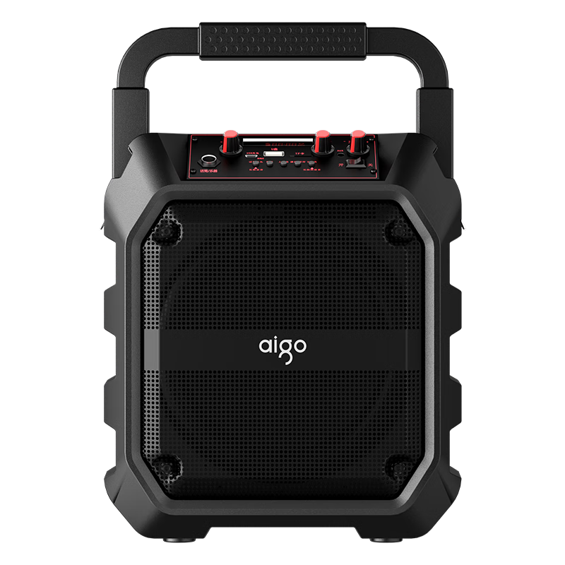 Aiguozhe T52 Lite Wireless Bluetooth Speaker, Outdoor High-Volume Square Dance Sound System, Compact Home Radio, Portable Handheld Speaker for Street Vendors And Market Stalls, with Money Collection And Voice Broadcast Functions