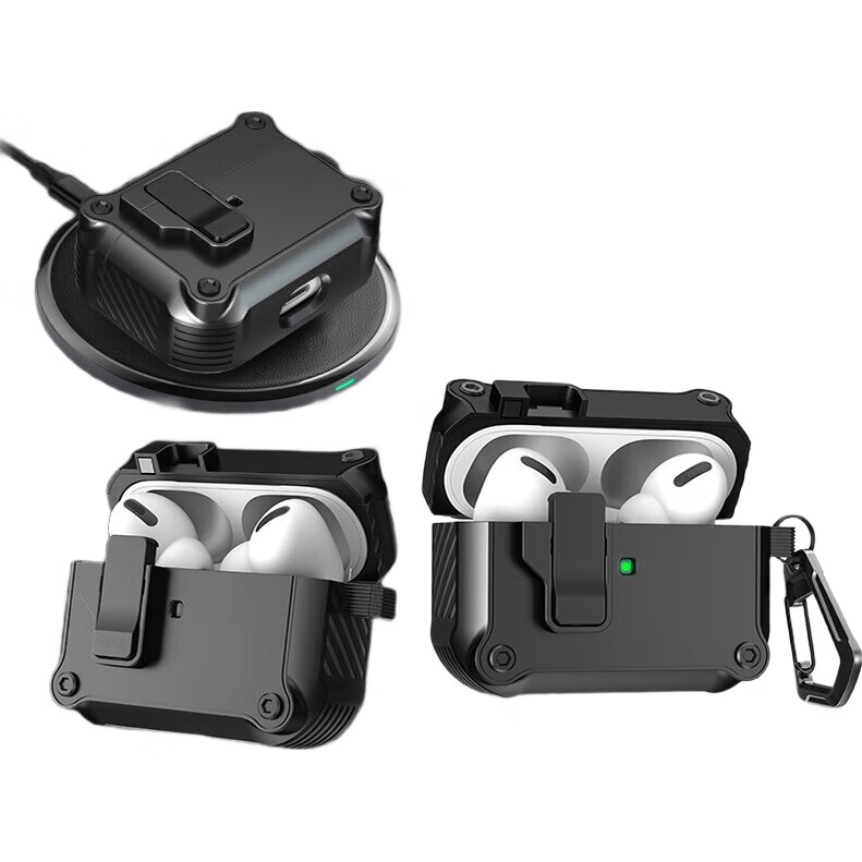 Защитный чехол TRUST ME для AirPods 3, противоударный, с клипсой, белый