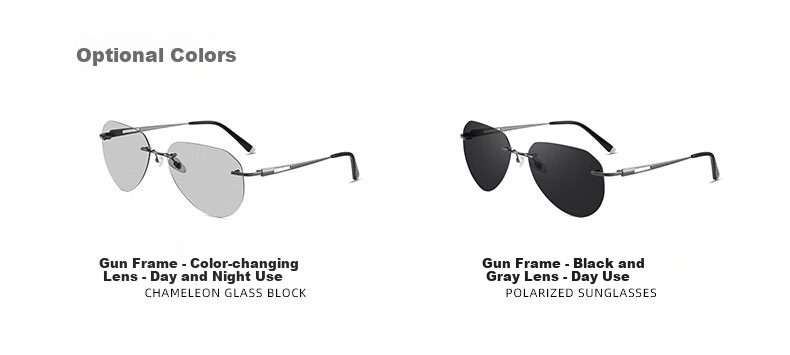CAPONI Ultra-Light Frameless Night Vision Glasses for Men And Women, Photochromic Polarized Sunglasses for Day And Night Use, Driving-Specific Anti-Glare Sunglasses 7