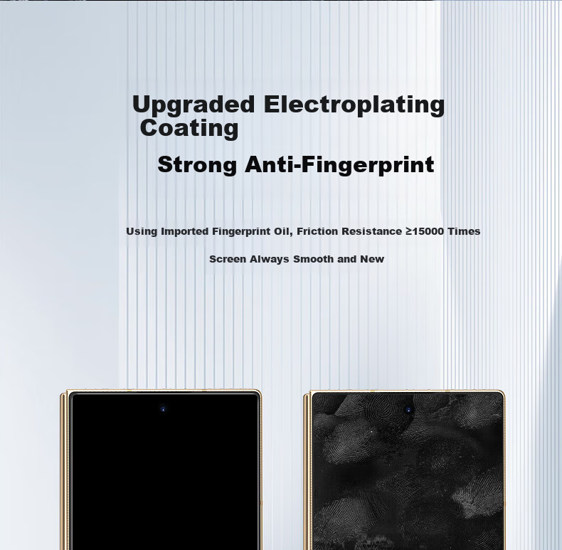 BLUEO [Cai Si T*AR Enhanced Transparency] Screen Protector for Samsung Galaxy Z Fold6, Z Fold6 Tempered Glass Film, HD Clear Anti-Drop Anti-Fingerprint Phone Protective Film 5