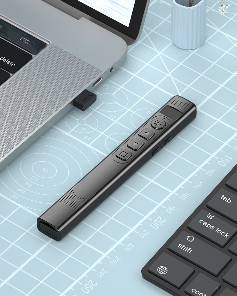 Whistler K9 Black Flip Pen Teacher's Pointer Pen with Seewo Interactive Whiteboard Touch Writing Pen Multimedia Audio Control Pen PPT Presentation Projection Pen Multifunctional Laser Pointer 7