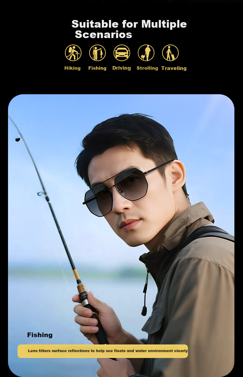 Mr.PuTian Reading Glasses for Men, Bifocal Driving Sunglasses, UV Protection 400 6
