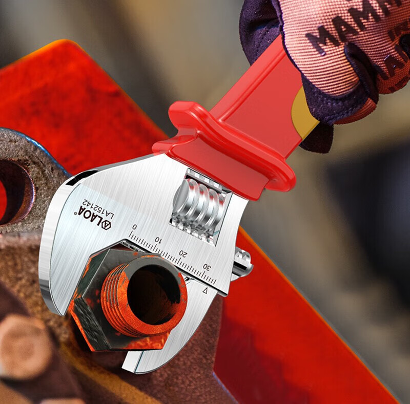 LAOA Insulated Adjustable Wrench Electrician Voltage Resistant Large Opening Wrench 10 Inch LA152140 1