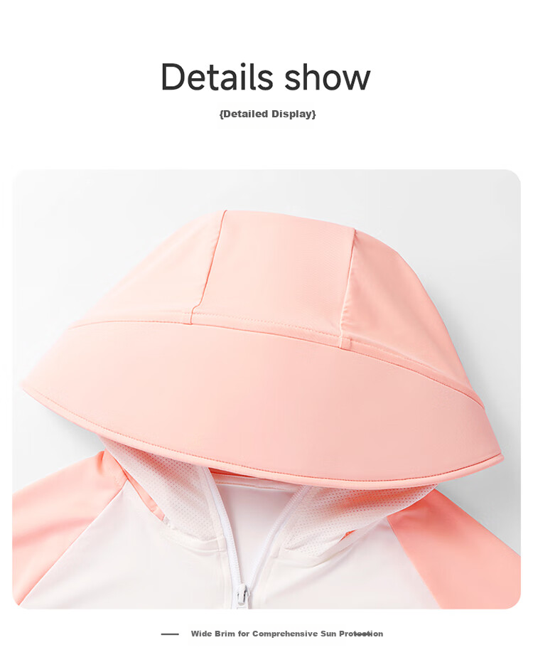 Bingxuemumian Children's Sun Protection Clothing, Summer Lightweight, Boys And Girls, Ice Silk Cool-Feeling, Breathable, UV-Resistant, Long-Sleeve Hooded Outerwear Jacket 9