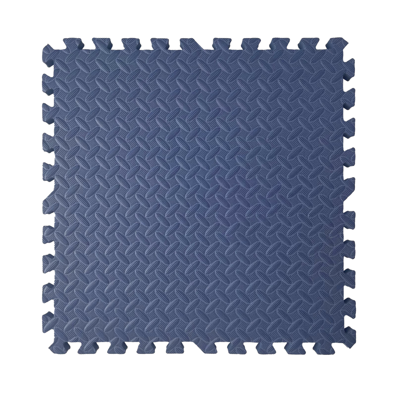 Budisi Climbing Mat, Anti-Fall Foam Interlocking Floor Mat, Living Room Non-Slip Crawling Pad, Bedroom Bedside Rug, Navy Blue, 60*60CM