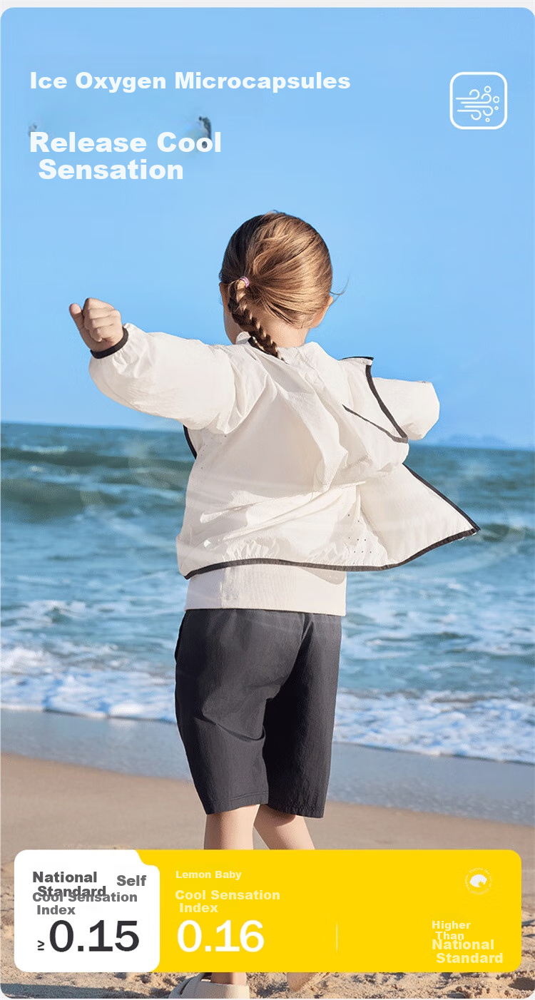 Lemonkid Children's Sun Protection Clothing, Cool And Breathable, Boys And Girls Sun Protection Garment, UV-Resistant Baby Skin Coat, Moon Smoke Purple, Size 110 6