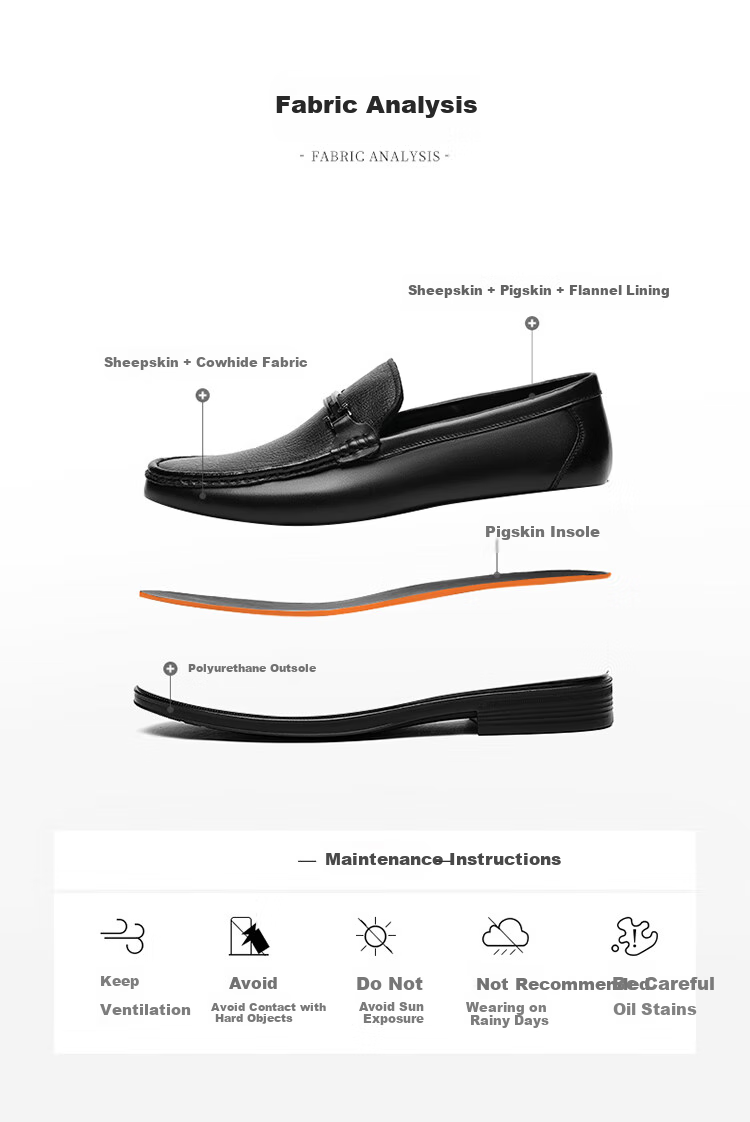 Goldlion Men's Shoes, Business Casual Shoes, Comfortable Lightweight Breathable Fashion Leather Shoes, 59683019201A, Black, Size 44 7