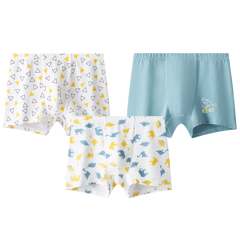 Hodo Boys' Cotton Boxer Briefs, Class A Antibacterial Underwear, Youth Boxer Shorts, K4053, Size 130