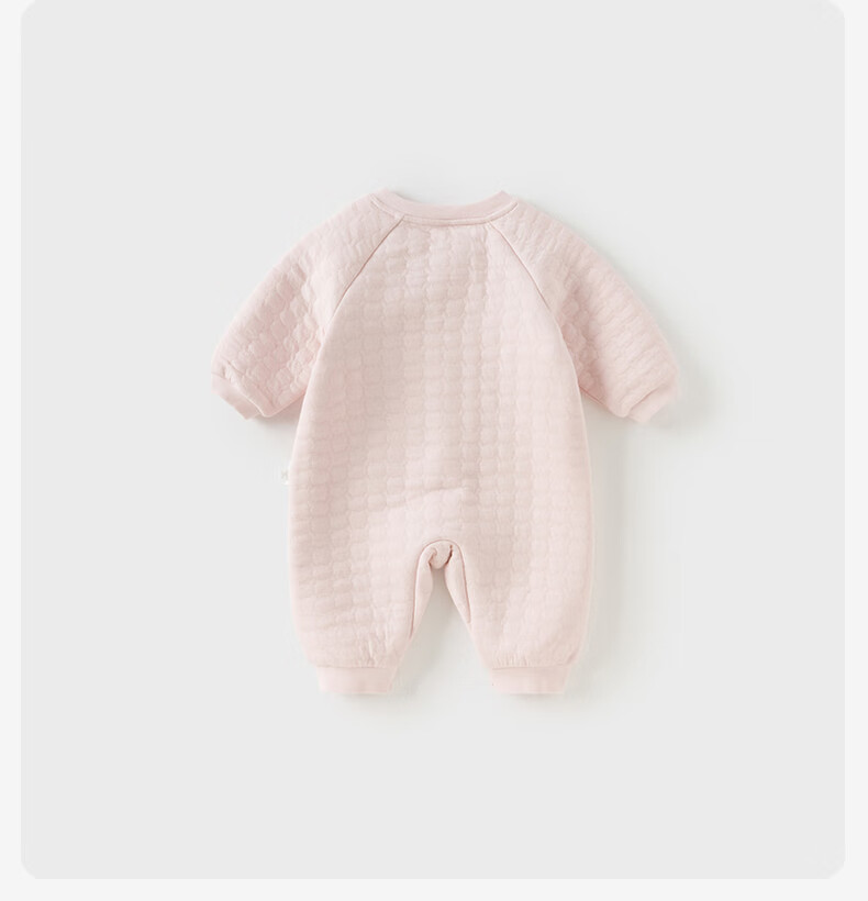 DAVE & BELLA Newborn Class A Quilted Romper Baby Boys Autumn Winter Antibacterial Mite-Resistant Girls One-Piece Suit 9