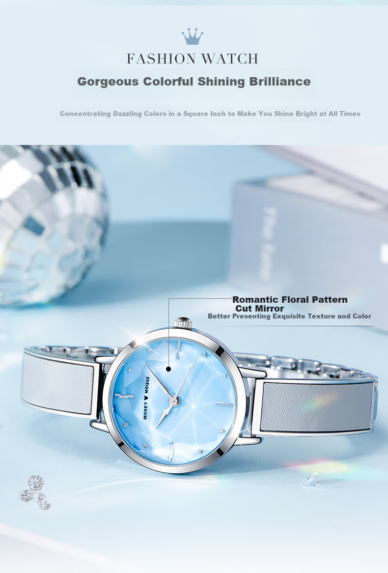 Disney Women's Starry Sky Watch, Instagram-Style Youth Wristwatch, Luxury Niche Ladies Bracelet, Valentine's Day Gift for Wome 4