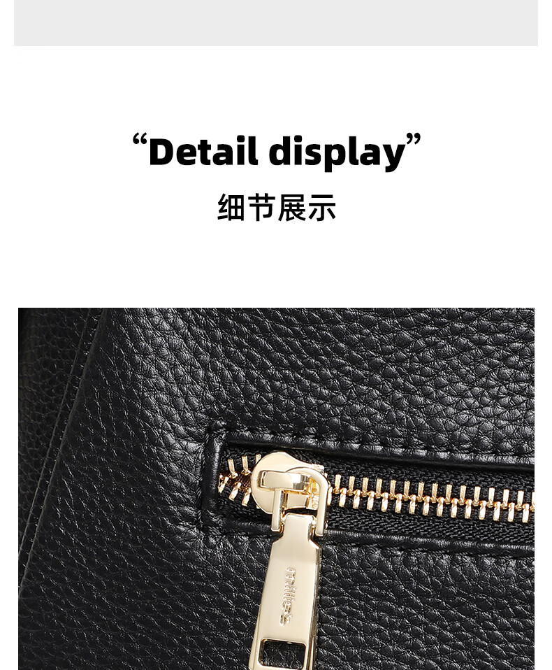 Millies Leather Handbag, Women's Crossbody Bag, Middle-Aged Commuter Shoulder Bag, Practical Birthday And Mother's Day Gift for Mom 7