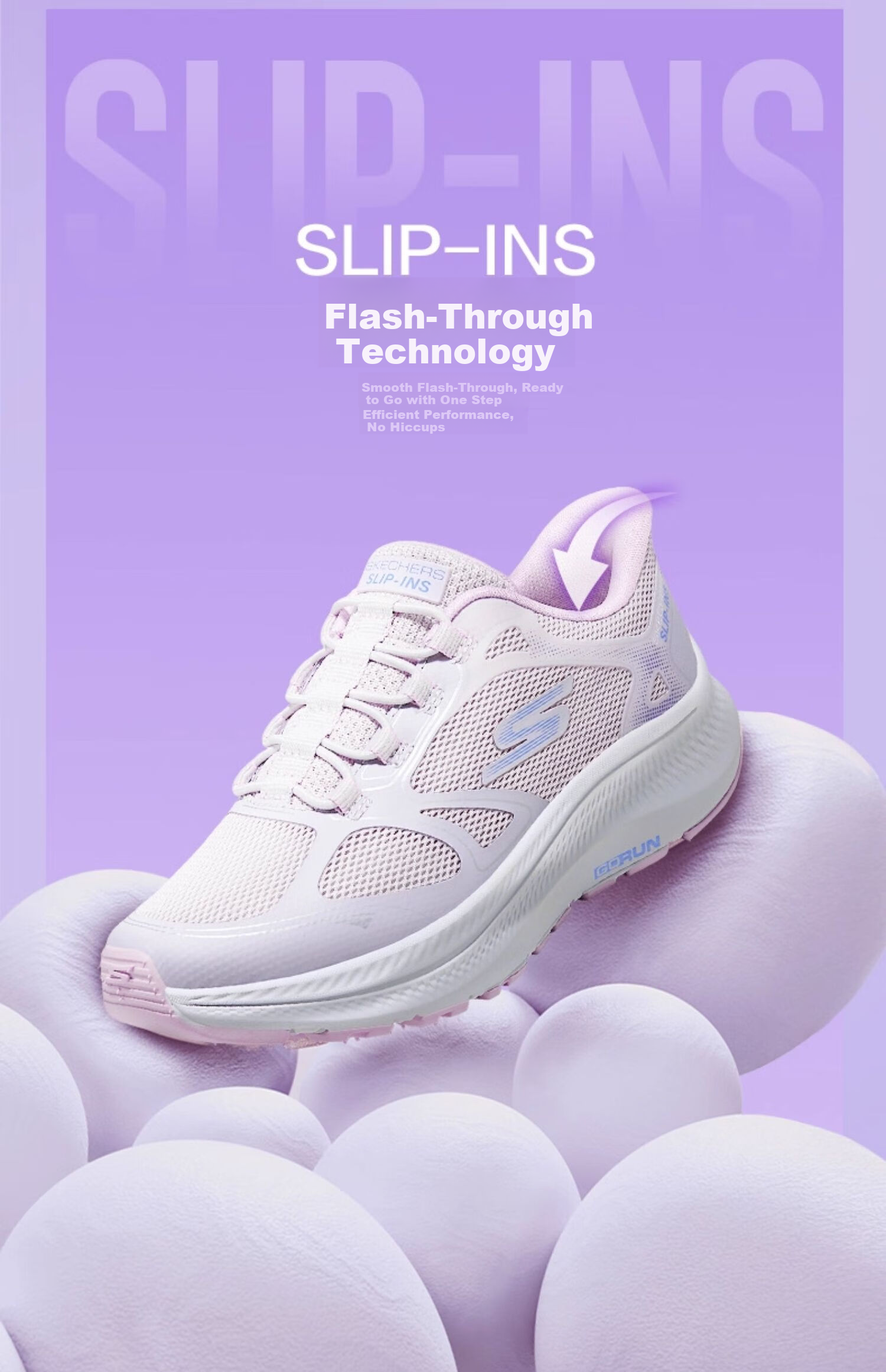 Skechers, Skechers Self-Operated Yunyue Sneakers, Children's Professional Shock-Absorbing Running Shoes, Big Kids' Sports Shoes, 303985L 5