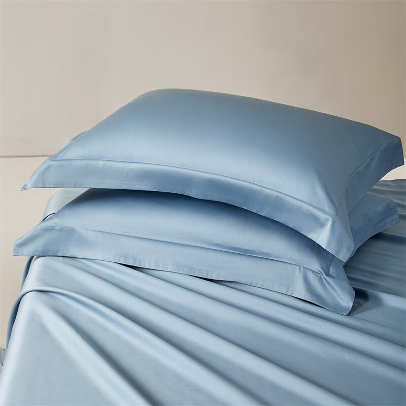 Shuixingjiafang Pillowcase, Pure Cotton, 60 Count Long-Staple Cotton, Gong Satin, Class A Antibacterial, 100% Pure Cotton Pillowcase, Double Pillowcase, 48x74cm
