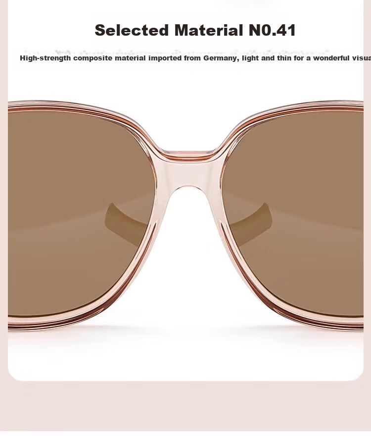Kaponi Sunglasses Clip-On for Women, Polarized UV Protection, Anti-Glare, Large Frame, Slimming Effect, Clip-On Driving Glasses 17