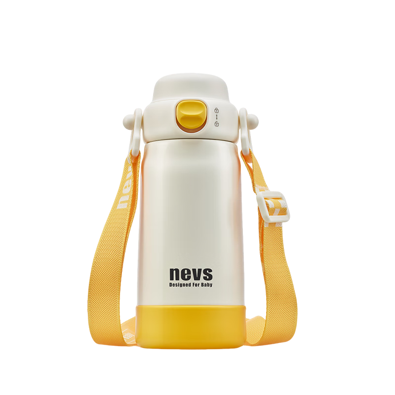 NEVS Kids Insulated Water Bottle Elementary School Direct Drinking Large Capacity Straw Cup 316 Stainless Steel Kindergarten Water Cup 500ml