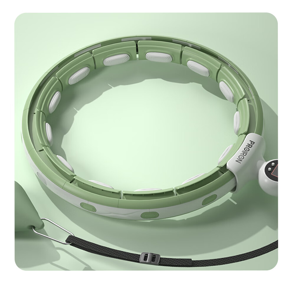 PROIRON Hula Hoop Weighted Waist Slimming Smart Counting Adult Detachable Low Noise Green 22