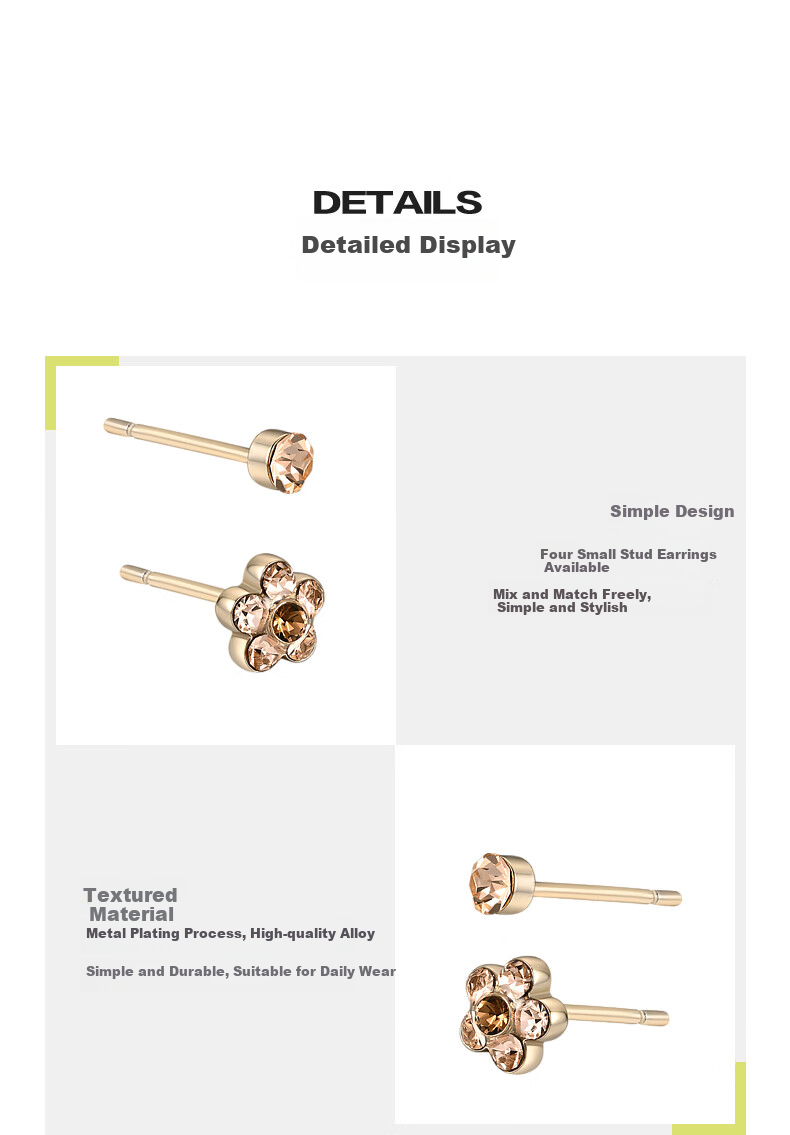 AJIDOU Earrings, Fashionable And Elegant Floral Earrings, Retro Ear Jewelry, Elegant And High-End Gift, Suitable for Girlfriend, Mid-Autumn Festival 5