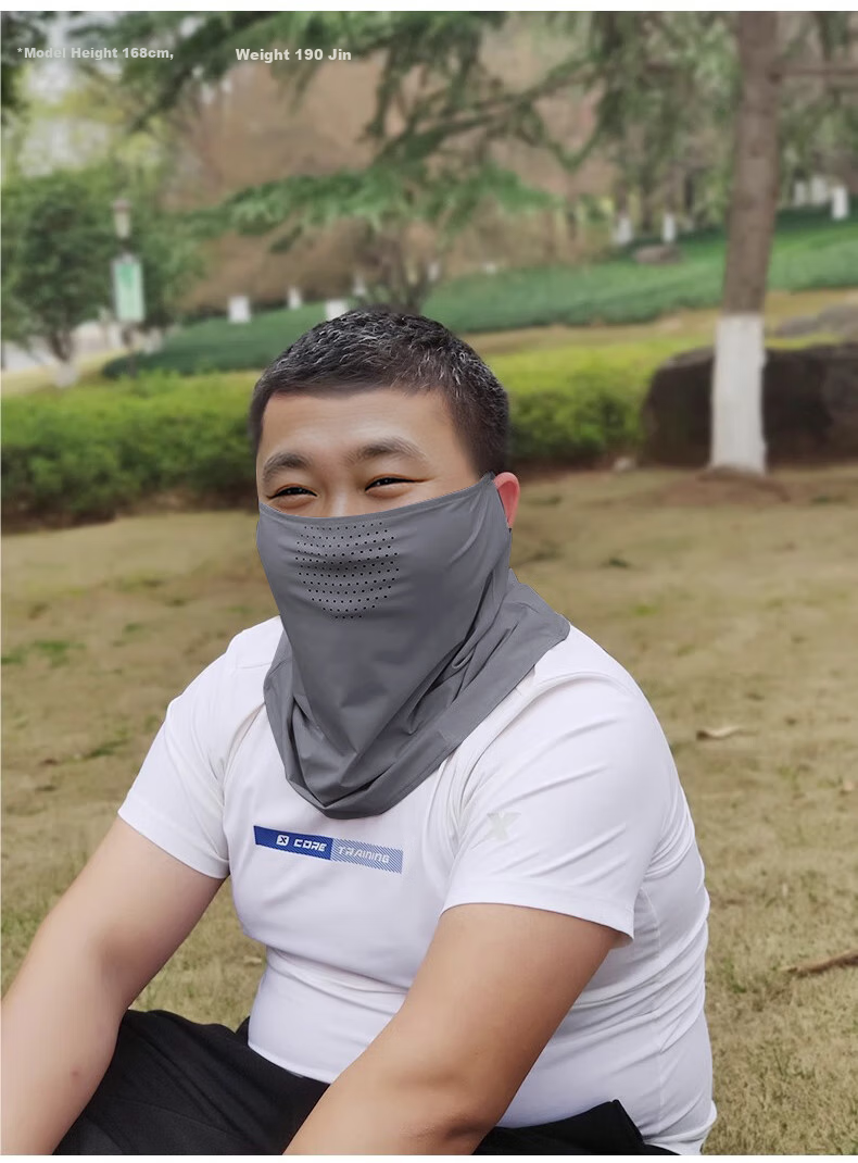 Ousen Large Size Sun Protection Face Mask for Big Faces, Loose-Fitting Full Face UV Protection Cycling Face Cover with Neck Guard for Summer 9