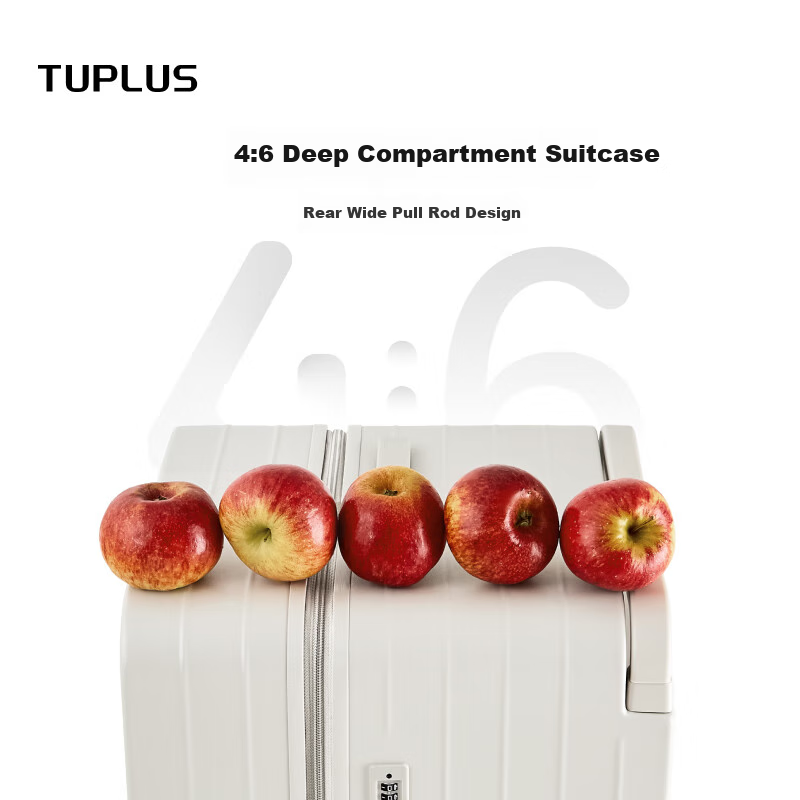 Чемодан Tujia TUPLUS Impression Trunk, большой, с задней широкой ручкой, 28 дюймов, цвет "Спящая красавица" - Белый