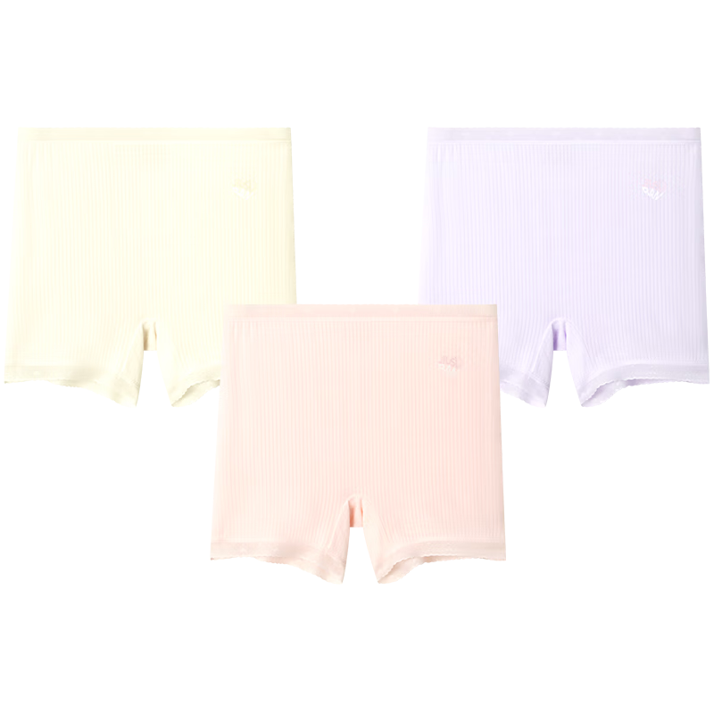 Jiusuiban Children's Safety Shorts, Girls' Thin Silk Crotch Undershorts, Anti-Chafing Underwear, Big Kids' 7A Antibacterial Extended Underwear