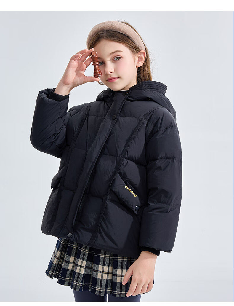 Disney Children's Down Jacket 2026 Autumn Winter New Boys' Red Mid-Length Coat Girls' New Year Outfit Kids' Clothing 11