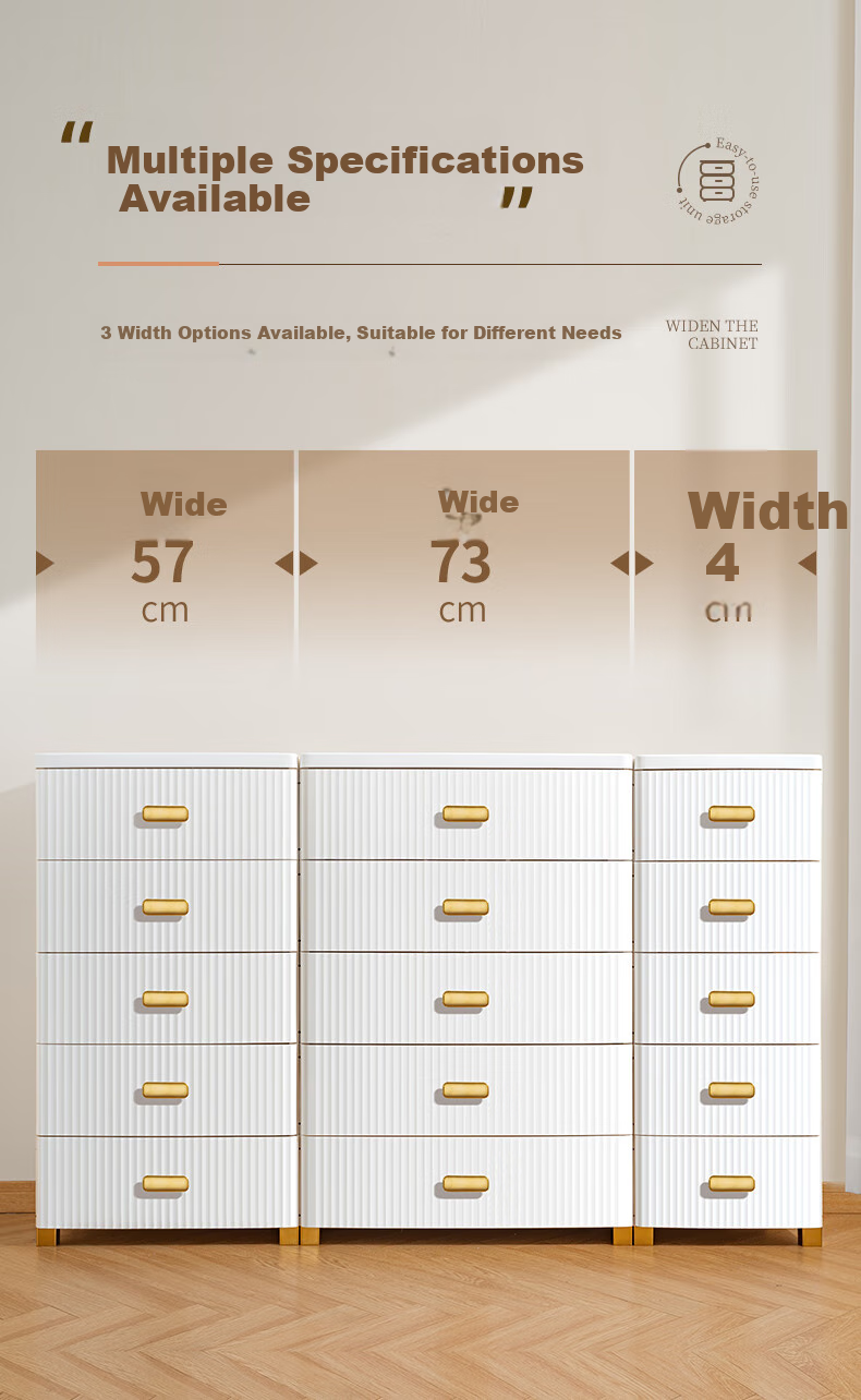 JEKO&JEKO Drawer Storage Cabinet, Bedroom Living Room Storage Cabinet, Wardrobe, Bedside Table, Toy Snack Organizer Cabinet, Five-Drawer Chest, Five-Tier 8