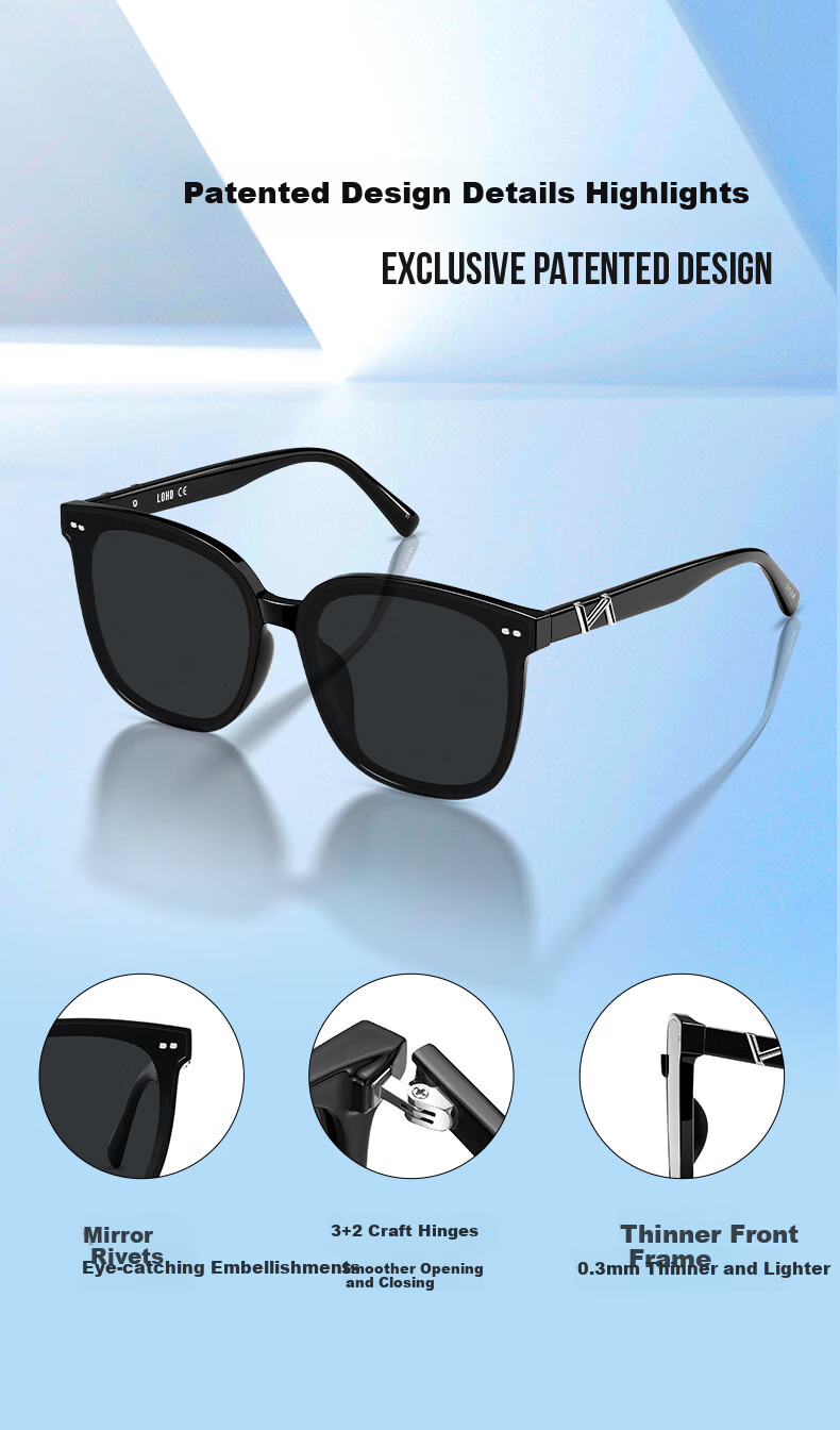 LOHO Polarized Sunglasses for Men, Driving-Specific 2026 New Style, Square Frame UV Protection Glasses for Wome 4
