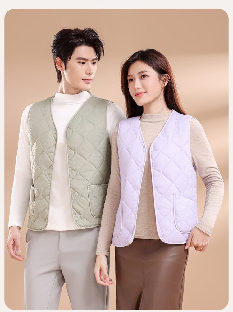 MiiOW [10A Antibacterial] Women's Wool Vest 2025 Autumn Winter Solid Color Sleeveless Warm Outerwear 11