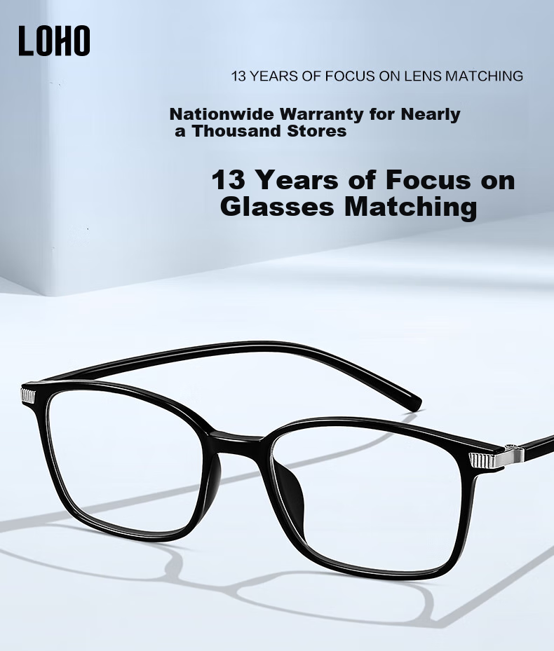 LOHO Reading Glasses for Men with Anti-Blue Light High Definition Lenses, Stylish Business Glasses for Elderly Women, 150 Degrees, Ages 50-54 1