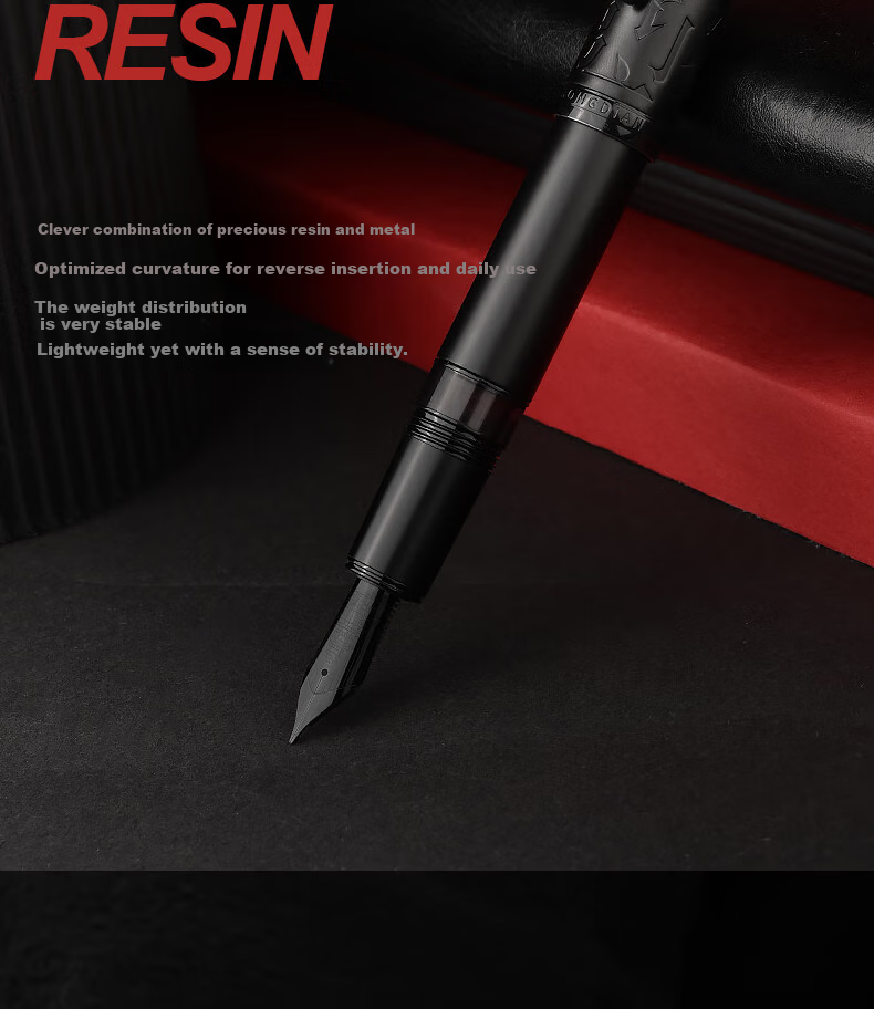 Hongdian (LT.HongDian) Fountain Pen High-End N6 Business Set, Chinese Style Birthday Gift for Men And Women, Calligraphy Practice Fountain Pen Gift Box 10
