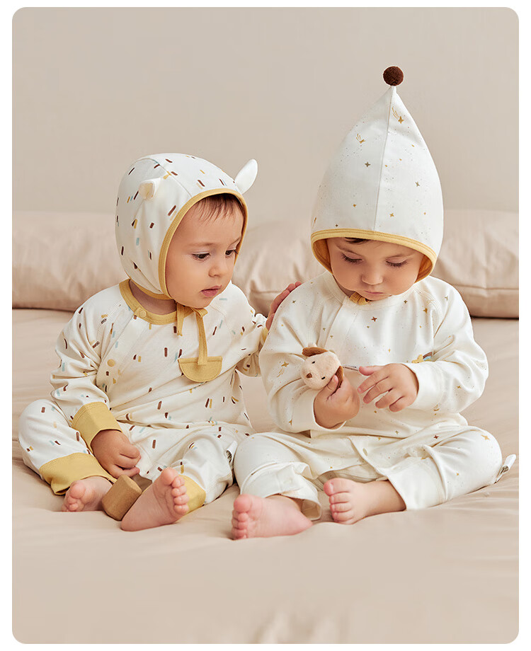 Weishi Muni Baby Romper Spring Autumn Unisex Long Sleeve Infant Jumpsuit Early Autumn 1