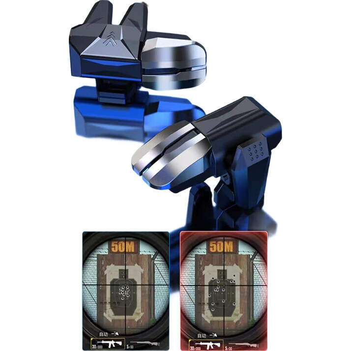 Игровые кнопки Masentek S01 для мобильных игр, механические кликеры для PUBG, совместимы с Peace Elite и CrossFire, пара