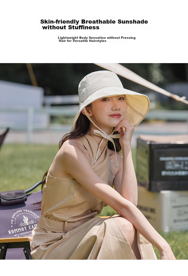 MMOPTOP Women's Straw Hat, Lightweight Summer Style, Quick-Drying Wide Brim Sun Hat for Cycling, Windproof, Outdoor UV Protection Sun Hat 7