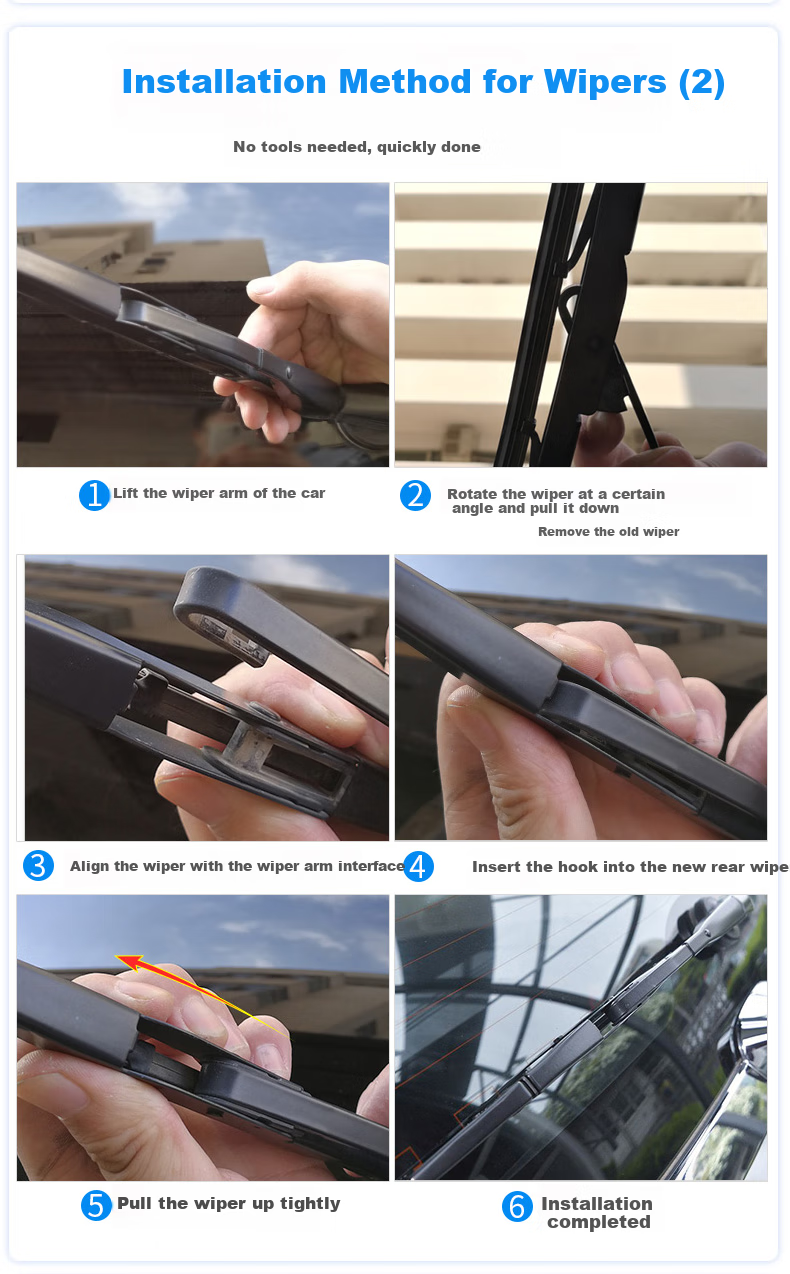 Meisim Rear Wiper Blade for CRV 07-11, Forester 04-24, Fit 03-20, Specialized Rear Window Wiper Blade, 1 Piece 7