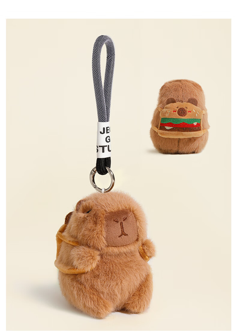 Imiwa Capybara Doll Plush Backpack Keychain Pendant Toy Children's Day Gift 6