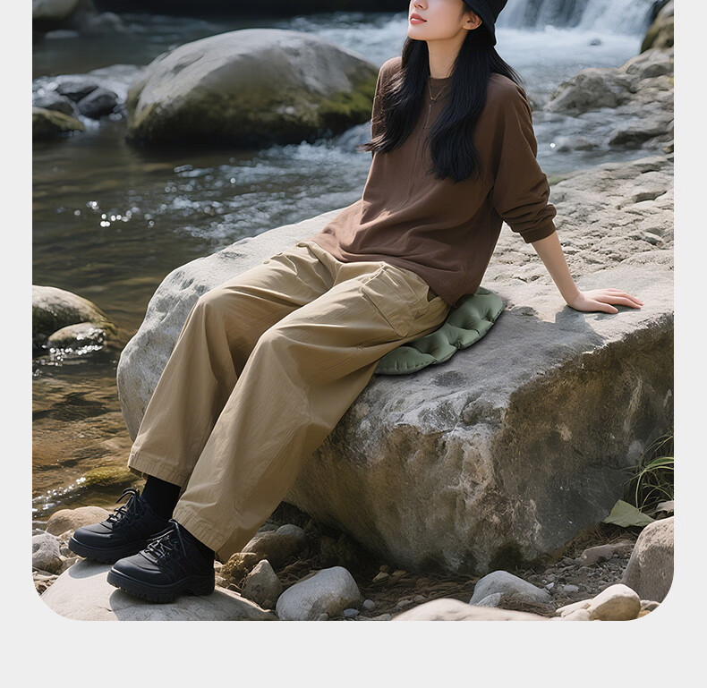 Etravel Outdoor Inflatable Seat Cushion Portable Foldable Air Pad Travel Camping Hiking Concert Moisture-Proof Gray 18